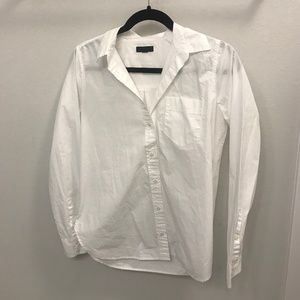J.Crew 100% Cotton White Button Down Sz 4